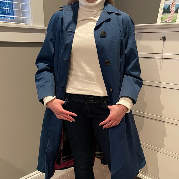 Aquascutum London Jackets & Coats Aquascutum Blue Waterproof